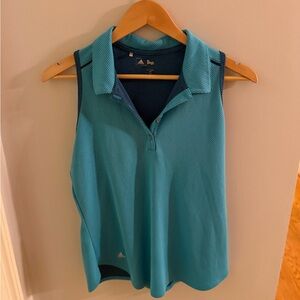 Adidas Women's Blue Sleeveless Golf Top
